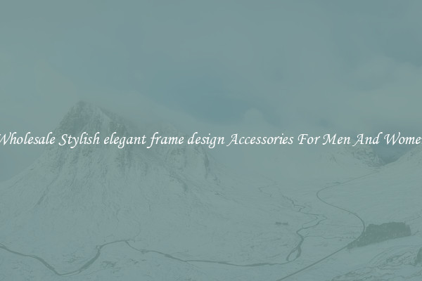 Wholesale Stylish elegant frame design Accessories For Men And Women