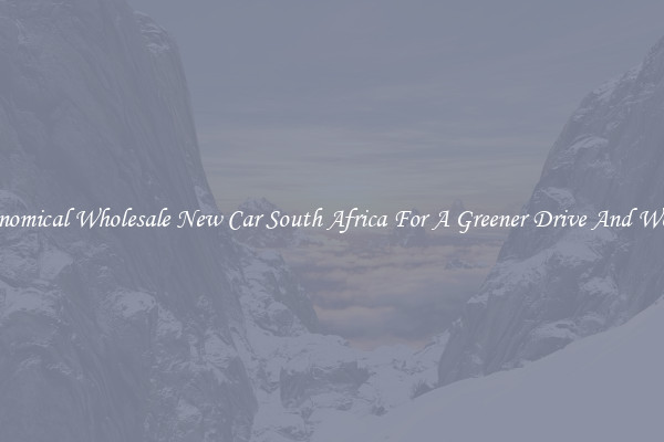 Economical Wholesale New Car South Africa For A Greener Drive And World!