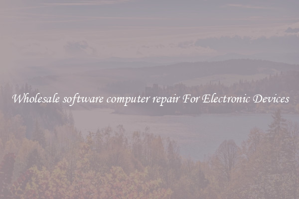 Wholesale software computer repair For Electronic Devices