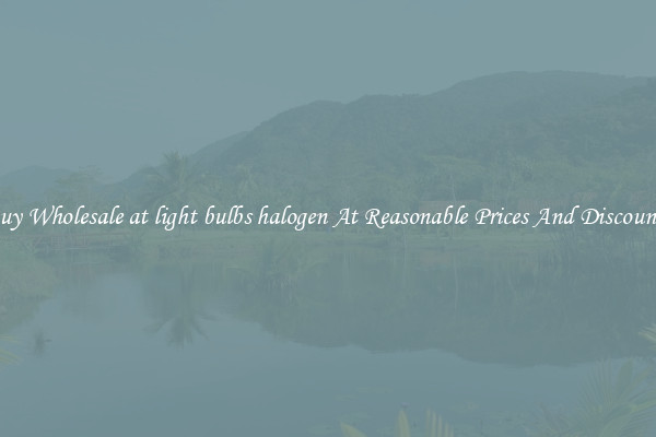 Buy Wholesale at light bulbs halogen At Reasonable Prices And Discounts