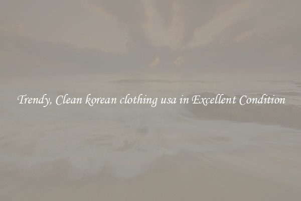 Trendy, Clean korean clothing usa in Excellent Condition