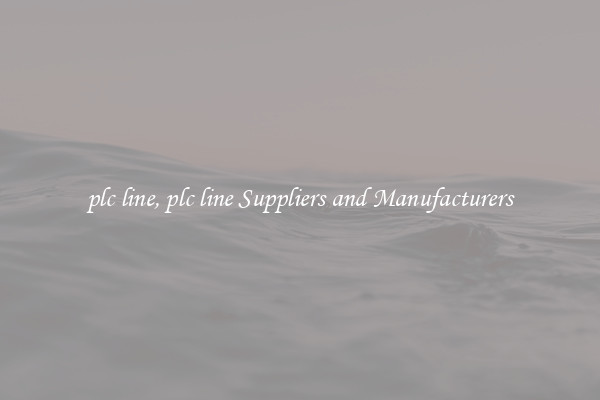 plc line, plc line Suppliers and Manufacturers