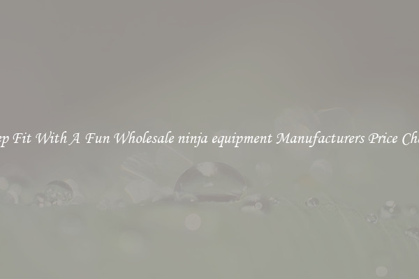 Keep Fit With A Fun Wholesale ninja equipment Manufacturers Price Cheap 