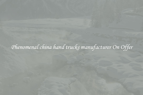 Phenomenal china hand trucks manufacturer On Offer