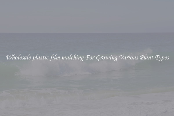 Wholesale plastic film mulching For Growing Various Plant Types
