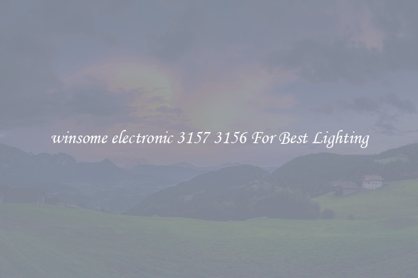 winsome electronic 3157 3156 For Best Lighting