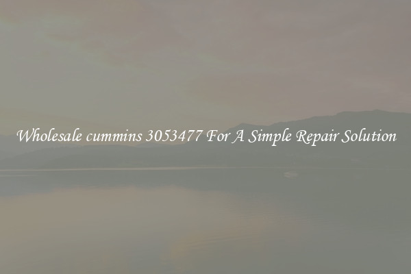 Wholesale cummins 3053477 For A Simple Repair Solution