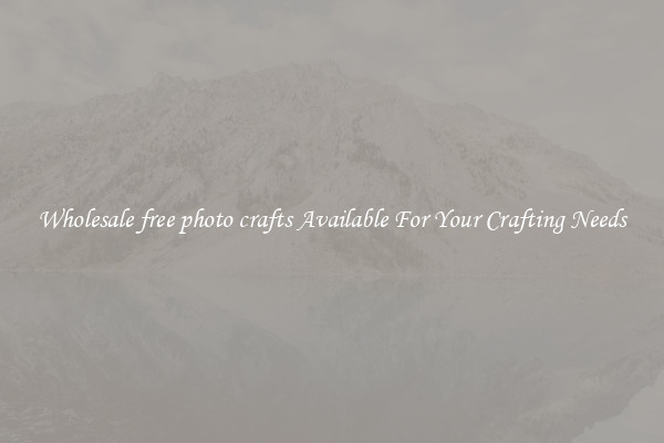 Wholesale free photo crafts Available For Your Crafting Needs