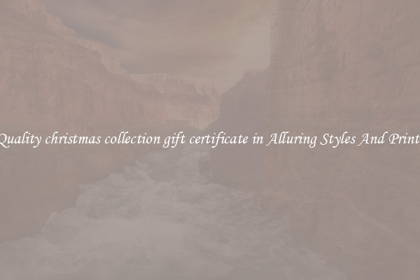 Quality christmas collection gift certificate in Alluring Styles And Prints